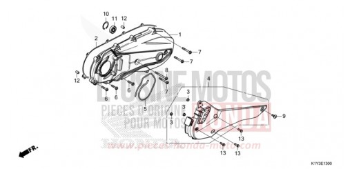 SEITENABDECKUNG, LINKS WW125AM de 2021